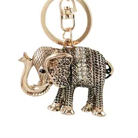 CAMPIO PENDANTE Lucky Mascot Massicance Vintage Elefante portachiavi Bling Keyring Borse Filla Cucciolo Chiavi di chiavi Gioielli Regalo per donne282K