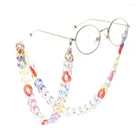 Chains JGL0021 2022 Latest Design Resin Acrylic Plastic Color Glasses Chain Retro Fashion Eyewear Europe Charm Lady Jewelry