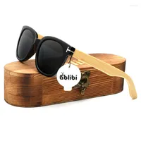 Óculos de sol Ablibi unissex exclusivo bambu polarizado para homens óculos de madeira em tonales masculinos de caixa masculino