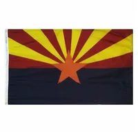 Arizona Flag State of USA Banner USA 3x5 ft 90x150cm Festival Party Gift Sports 100D in poliestere in poliestere stampato all'aperto 300G300G