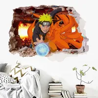 Eways Naruto Anime Cartoon Wall Sticker for Boy Room Decoration Euter Space Wall Secal Coursery Kids Bedroom Dice 201106215b