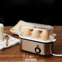 Caldeiras de ovo 3 a vapor multi -função Máquina de café da manhã macio ou cozido fervido Hervidor de Huevo Electric Boiler Maker 220v316b