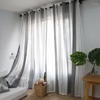 Cortinas cortinas de cortina para o quarto da sala Tule a cozinha Modern Fabric Window Treatment Drapes