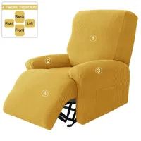 의자 덮개 Levivel Polar Fleece Knitted Reclining Sofa Cover Lazy Boy Split Relax Armchair Protector Lounger Single Couch Slipcovers