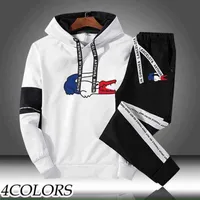 Autumn plus populaire Brand Tracksuit Caponded Pullover and Jogger Pants classiques hommes Femmes Daily Casual Sports Hoodie Jogging Suit G1215251G