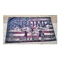 2nd Amendment Trump Flags 3x5ft Digital Single Side Printing with 80% Advertising Outdoor Indoor 196q