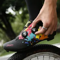 MTB Cycling Shoes Professional Athletic Bicycle Shoes Hombres Auto-Locking Bike Sapatilha Ciclismo Women Sneakers3067
