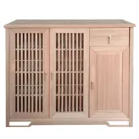 Living Room Furniture Chinese solid wood shoe cabinet large capacity storage box at the entrance o