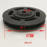 Rolução universal 97mm Nylon Wheel Cable Ginish Equipamento de fitness peças plásticas duráveis ​​tamanho 341q