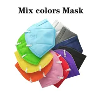 95 adult face mask Factory 95% Filter Colorful Disposable Activated Carbon Breathing Respirator 5 layer designer masks 2022
