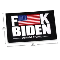 FVCK Biden Donald Trump Flags 3 'x 5'ft 100D Polyester Fast Vivid Color مع اثنين من الحلقات النحاسية 2888