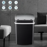 Akıllı Çöp Kutusu Kablosuz Sensör Otomatik Çöp Kutusu Dokunsuz Çöp Kutusu Banyo Tuvalet Çıkar Koyusu Mutfak Ev Atık Bin Y200429259D
