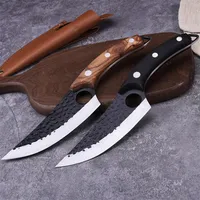 5 5 لحوم الساطور صيد سكين مصنوعة يدويًا مزور سكين سكين الصربي سكين المطبخ من الفولاذ المقاوم للصدأ سكين المطبخ سكاكين السمكة 322T