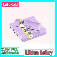 Liitokala Original 18650 Batterie 3350 MAH F1L Décharge rechargeable 3,7 V Batteries Plat / Button Top pour les outils d'alimentation de lampe de poche
