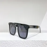 Dax 반짝이는 검은 회색 정사각형 선글라스 0751 Sunnies 패션 태양 안경 남성용 Occhiali da Sole Firmati UV400 보호 안경 182x