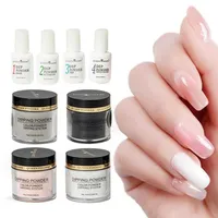 Nail Glitter 8PCS Dipping Powder Set Shiny Glittering Sequins Dust Power With System Decoration Kit300G
