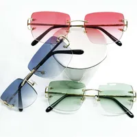트렌드 제품 남성 선글라스 패션 카터 디자이너 태양 안경 큰 C 와이어 카터 금속 선글래스 빈티지 안경 321d