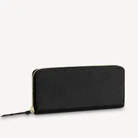 M60742 Clemence Wallet Designer Женщины Zippy Long Canvas Clmence Key Wallet Coled Coild Dolder Case Mini Pochette Accessoires 292V