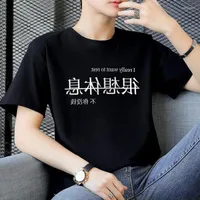 Camiseta masculina de camiseta masculina de mangas curtas de mangas curtas top solto de algodão 2022 verão punk fofo coreano plus size shirts de roupas y2k