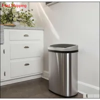 Abfallbehälter Haushaltsreinigungswerkzeuge Housekeeping Organization Hausgarten 13-Gallon Touch Sensor Matic Touchless Müll Can Kitchen von 2684