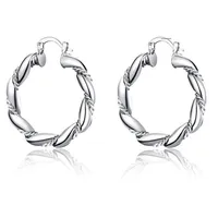 Charm klä upp tjej silver smycken hoop örhänge europeisk stil kreativ ed rep runda för kvinnor utsökta git present1170x