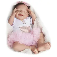 RSG Reborn Baby Doll 20 pollici Lifeleke Nipato Sleele Sleep Girl Girl Vinyn Reborn Baby Doll Gione per bambini LJ201031207T