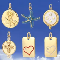 Charms Rose Bee Heart Jewelry Make Animal Diy Pendant Necklace For Making Earrings Bracelet Charm Accessories