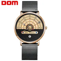 DOM ORIGINAL MODA MIRS MIRARES QUARZ Men's Watches Male Imploud Wristwatch Luxury Mens Gold Clock M-1288GK-9M290P