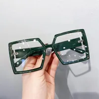 Gafas de sol 2022 Fashion Retro Unlimited Número de gafas de radiación Anti Blue Mujeres Marco grande