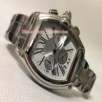 Excellent Topselling High quality men Wristwatches W62019X6 47mm Stainless Steel White Dial VK Quartz Chronograph Working Mens Wat2119