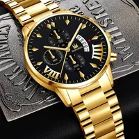 Luxe Klassieke Elbise İzle İş Heren Horloges Quartz Horloge RVS Man Klok Kırmatı Mannen Reloj Men Watches206j