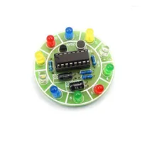 Computer Cables CD4017 Colorful Voice Control Rotating LED Light Kit Electronic Manufacturing Diy Spare Parts Student Laboratory