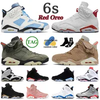 Sandals 6 6s men women basketball shoes UNC Red Oreo Midnight Navy Black Cat Electric Green Defining Moment Infrared Hare Bred Tinker sports
