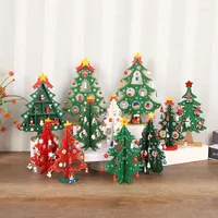 Décorations de Noël Desktop Tree Decoration ornements enfants faits à la main