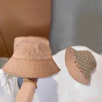 Dise￱ador Sombreros de cubo reversibles para hombres Letras llenas Damas Cubo Sun Gat Mujeres Sunbonnet Beach Casquette Caps