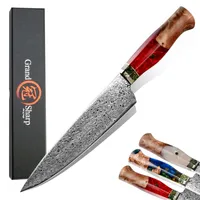 Grandsharp Japanese Chef Knife Premium Kitchen Cooking Tools 67 Layers VG10 Damascus Stainless Steel Wooden Handle Cookware Gift258M