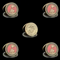 5PCS U S Marine Corps Uncommon Craft Valor was een gemeenschappelijke Virtue USA Army Core Value Challenge Coin Collection2149