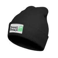 패션 쉐이크 판잣집 로고 겨울 따뜻한 시계 비니 모자 커프 평범한 모자 Sqaure Scottsdale Shake Shack Burger Dog205K