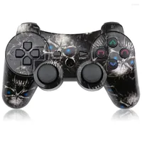 Game Controllers Lioeo Wireless Gaming Controller Gamepad Double Vibration Joypad PS3 6-Axis Motion Sensor Battery 360°Game Joystick For