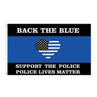 Back the Blue Flag Police Lives Matter Flag 150x90 см 3х5 футов печатной печати Полиэфир Клуб команды Sports Indoor с 2 медными натуральными средствами 306i