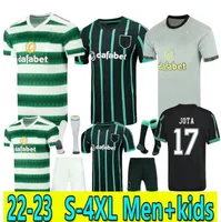 4XL 22/23 Celtic Soccer Jersey Jota Home Away Kyogo Edouard 2022 2023 Elyounoussi Turnbull Ajeti Abada McGregor Griffiths Forrest Kids Kit Shirt