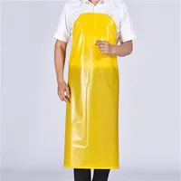 Avental ￠ prova d'￡gua transparente PVC Avental cozinha de a avental cozinha unissex traseiro
