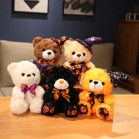 Halloween Teddy Bear Plush Doll Gift Comfort Comfany Feats Toy Regals