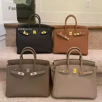 Designer Bag Birkins Hermee Bags Same Platinum Female h Family Top Leather Large Capacity One Shoulder Handbag