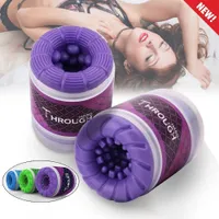 Bathroom Accessory Sets Double Channel Male Masturbation Cup Pocket Pussy Glans Stimulator Oral Sex Airplane Cup Artificial VaginaToys
