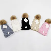 Kid Caps Designer Beanie Hat Warm Winter Cap Kids Beanies Knit Children Hats pojkar l￤mpliga f￶r 1-12 ￥r gammal237t