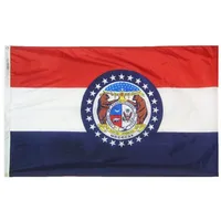 Missouri State Flag 3x5ft 150x90cm Polyester Printing intérieur extérieur suspendu vendant un drapeau national avec des œillets en laiton shippin287p