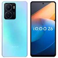 Original  IQOO Z6 5G Mobile Phone 8GB 12GB RAM 128GB 256GB ROM Snapdragon 778G Android 6.64" 120Hz LCD Full Screen 64.0MP NFC Fingerprint ID Face Wake Smart Cellphone