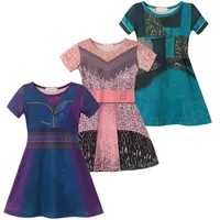 Потомок 3 платье MAL для девушки Хэллоуин вечеринка Audrey Children Uma Role Play Costumes 3D Print Pattern Kids Olde Q0716287Y