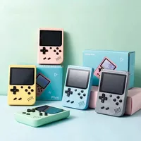 Portable Macaron Handheld Game Console Player 3.0 Inch LCD Retro Video Gaming Consoles Can Store 500/400 in 1 8 Bit